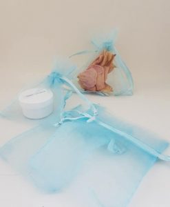Small Blue Organza Bags