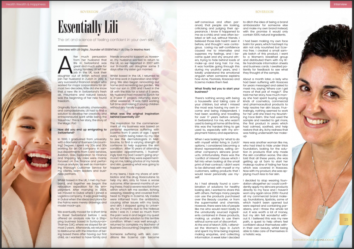 Aug19 Sovereign Magazine Magic Pot Interview re-published