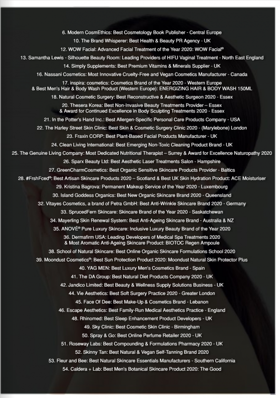 Lux Life Magazine Global Winners May2020
