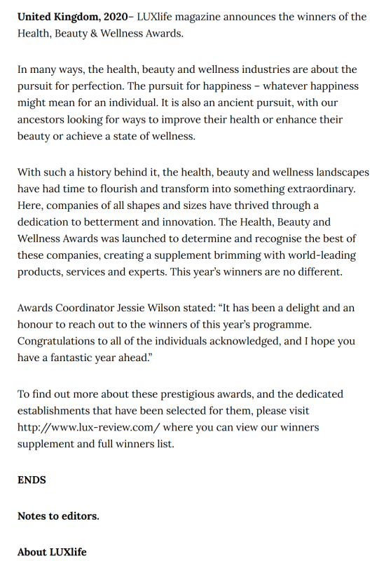 LuxPress Release May2020